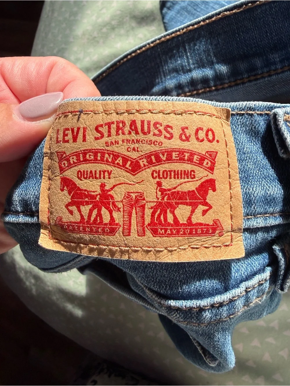 Levi's Women's Denim Shorts in Blue Wash